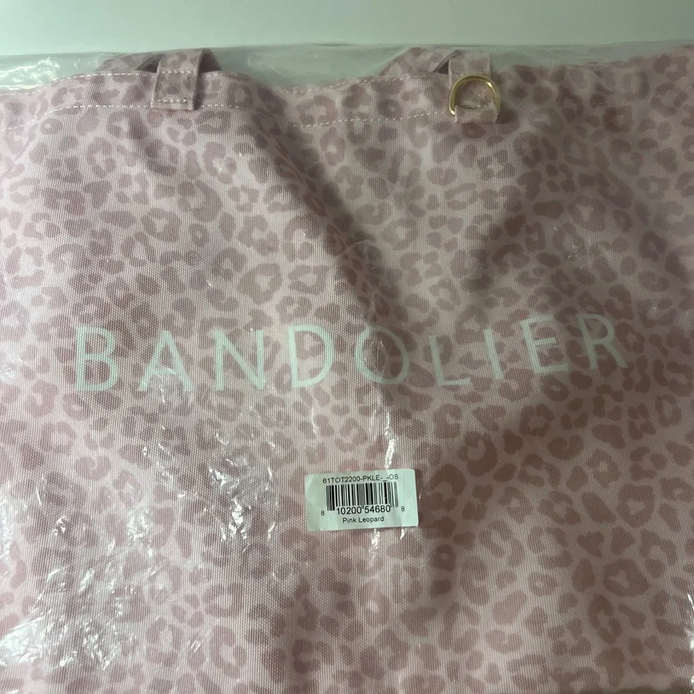 Bandolier Pink Leopard Canvas Tote Bag Animal Print NIP 61TOT2200-PKLE-OS 20